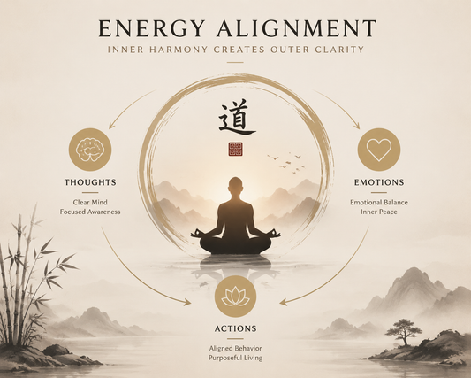 Energy alignment concept illustration